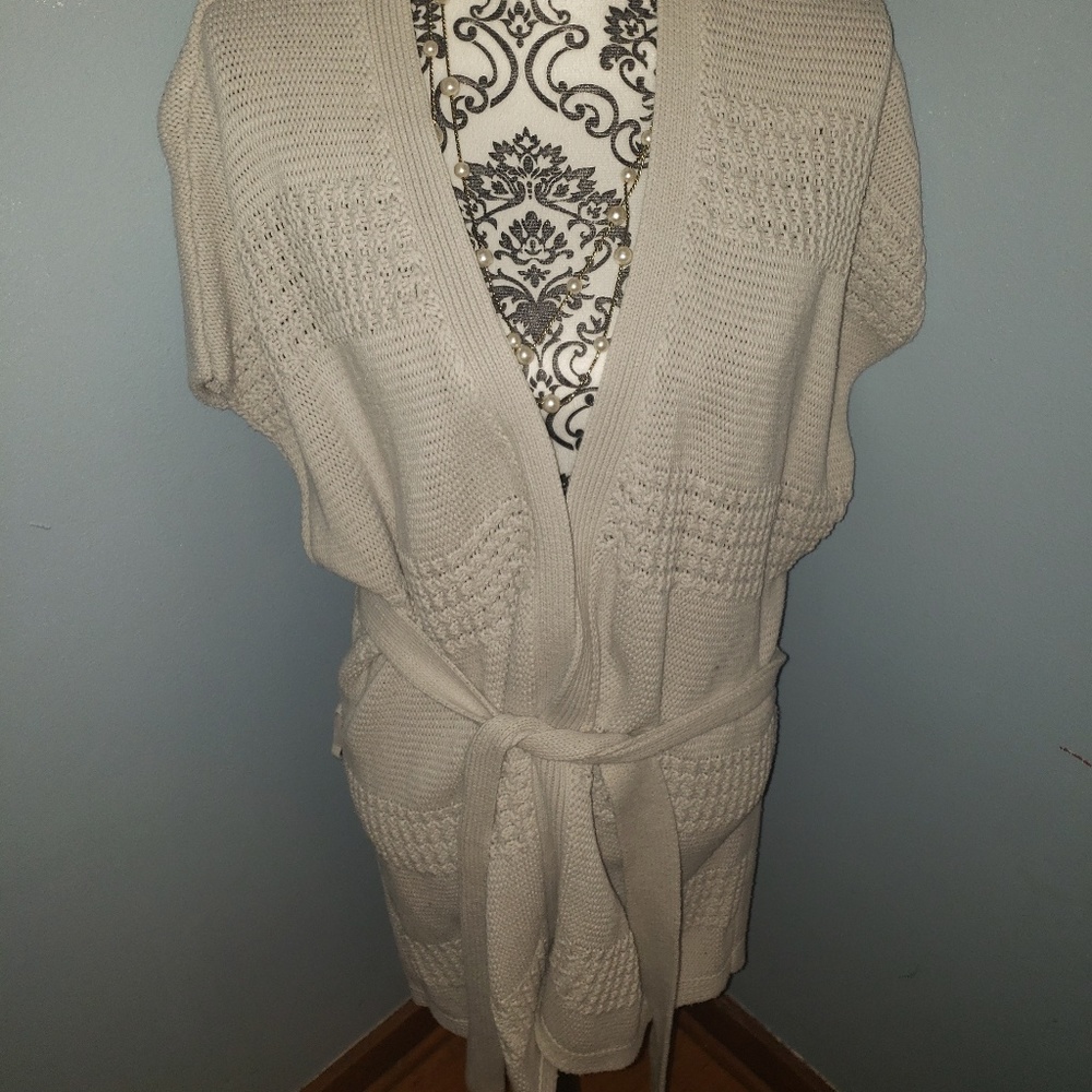 feather grey sweater